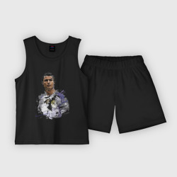 Детская пижама с шортами хлопок Cristiano Ronaldo Manchester United Portugal
