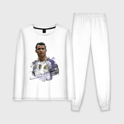 Женская пижама с лонгсливом хлопок Cristiano Ronaldo Manchester United Portugal