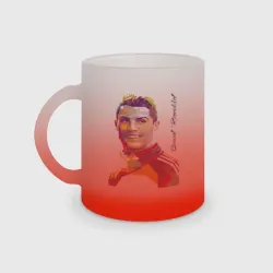 Кружка матовая стеклянная Bravo! Ronaldo!