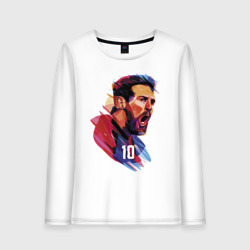 Женский лонгслив хлопок Lionel Messi Barcelona Argentina Football