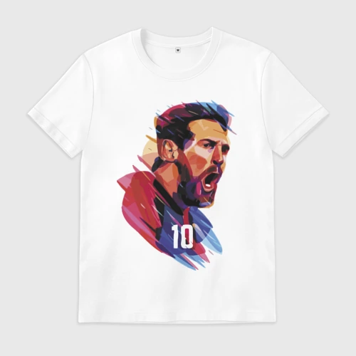Мужская футболка хлопок Lionel Messi Barcelona Argentina Football