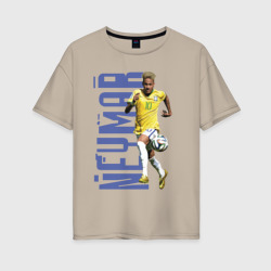 Женская футболка хлопок Oversize Neymar - striker