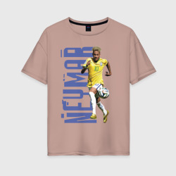 Женская футболка хлопок Oversize Neymar - striker