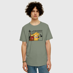 Мужская футболка хлопок Oversize Крутые бобры - фото 2