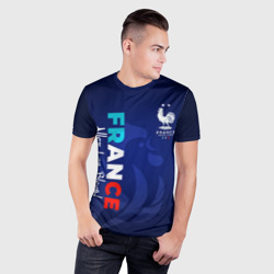 Мужская футболка 3D Slim Сборная Франции - фото 2