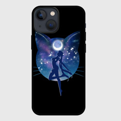 Чехол для iPhone 13 mini Sailor Moon силуэт