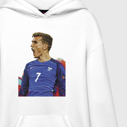 Худи SuperOversize хлопок Antoine Griezmann, цвет белый - фото 3