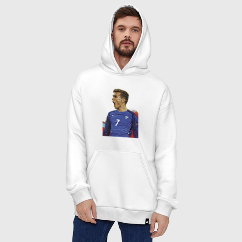 Худи SuperOversize хлопок Antoine Griezmann, цвет белый - фото 5