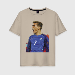 Женская футболка хлопок Oversize Antoine Griezmann