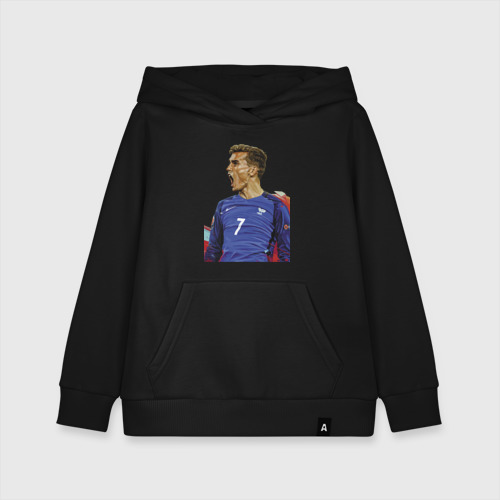 Детская толстовка хлопок Antoine Griezmann, цвет черный