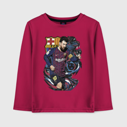 Детский лонгслив хлопок Messi Barcelona Argentina Striker