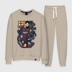 Женский костюм хлопок Messi Barcelona Argentina Striker