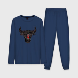 Мужская пижама с лонгсливом хлопок Bulls - Jordan
