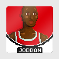 Магнит виниловый Квадрат Retro pixel Jordan