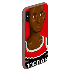 Чехол для iPhone XS Max матовый Retro pixel Jordan - фото 2