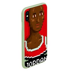 Чехол для iPhone XS Max матовый Retro pixel Jordan - фото 2