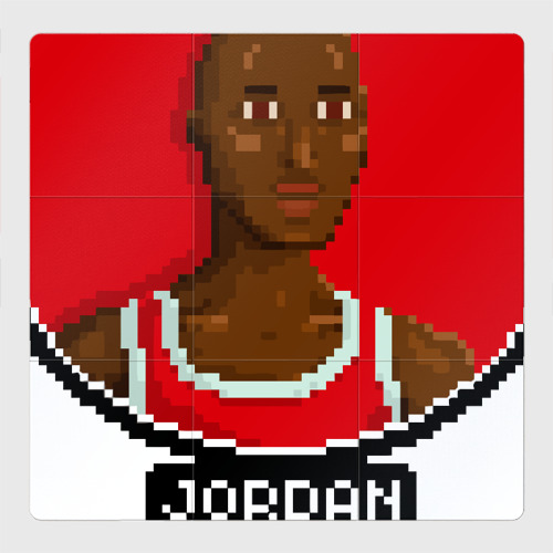 Магнитный плакат 3Х3 Retro pixel Jordan