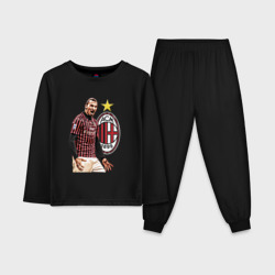 Детская пижама с лонгсливом хлопок Zlatan Ibrahimovic Milan Italy