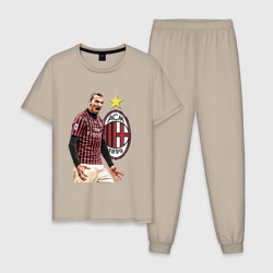 Мужская пижама хлопок Zlatan Ibrahimovic Milan Italy