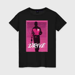 Драйв – Женская футболка хлопок с принтом купить со скидкой в -20%