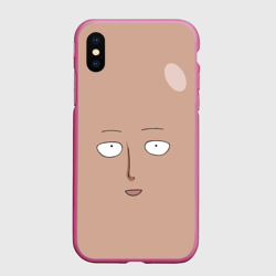 Чехол для iPhone XS Max матовый Сайтама One-Punch Man