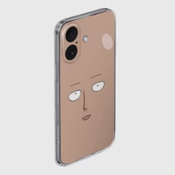 Чехол для iPhone 16 силиконовый с защитой камеры Сайтама One-Punch Man - фото 2