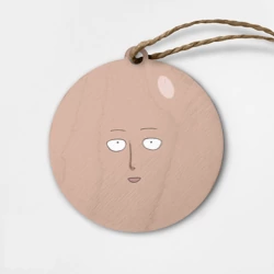 Деревянная игрушка круг Сайтама One-Punch Man