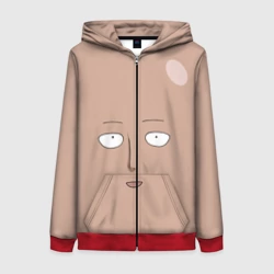 Женская толстовка 3D на молнии Сайтама One-Punch Man