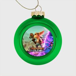 Ёлочный шар стеклянный/пластиковый Ratchet & Clank: Rift Apart