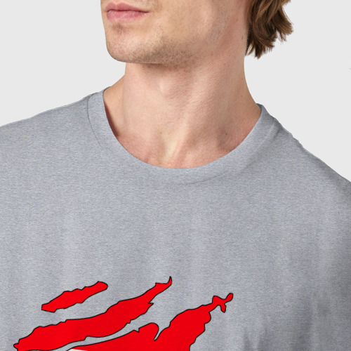 Мужская футболка хлопок Bulls 23, цвет меланж - фото 6