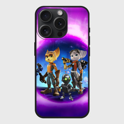 Чехол силиконовый для Apple iPhone 15 Pro матовый Ratchet & Clank 2 Rift Apart