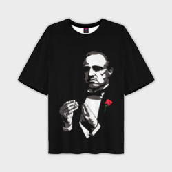 Мужская футболка oversize 3D Крёстный Отец The Godfather