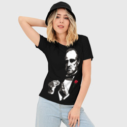 Женская футболка 3D Slim Крёстный Отец The Godfather - фото 2