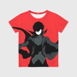 Детская футболка 3D Чёрный Рэн