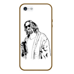 Чехол для iPhone 5/5S матовый Большой Лебовски Big Lebowski