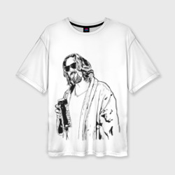 Женская футболка oversize 3D Большой Лебовски Big Lebowski