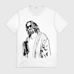 Мужская футболка 3D Большой Лебовски - с пакетом молока - Big Lebowski
