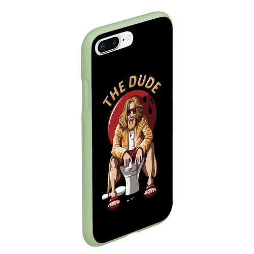 Чехол для iPhone 7Plus/8 Plus матовый The dude Big Lebowski, цвет салатовый - фото 3