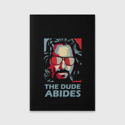 Обложка для паспорта матовая кожа The Dude Abides Лебовски