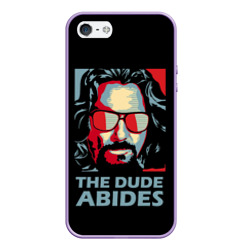 Чехол для iPhone 5/5S матовый The Dude Abides Лебовски