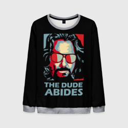 Мужской свитшот 3D The Dude Abides Лебовски