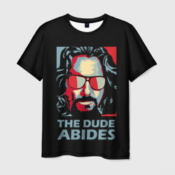 Мужская футболка 3D The Dude Abides Лебовски