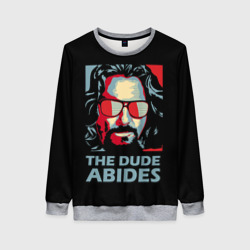 Женский свитшот 3D The Dude Abides Лебовски