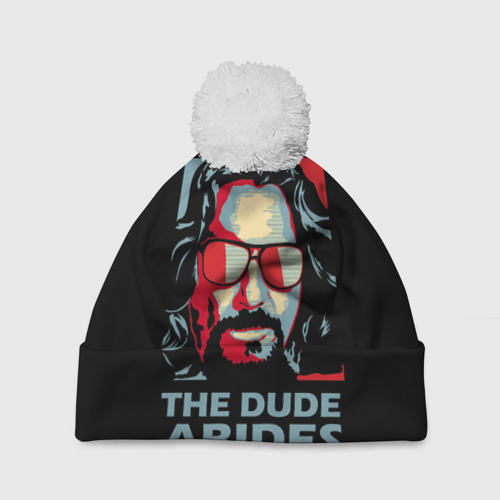 Шапка 3D c помпоном The Dude Abides Лебовски, цвет 3D печать