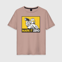 Женская футболка хлопок Oversize Mark It Zero Большой Лебовски