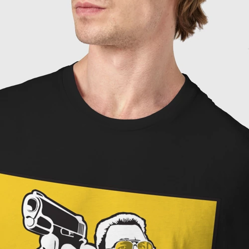 Мужская футболка хлопок с принтом Mark It Zero Большой Лебовски, фото #4