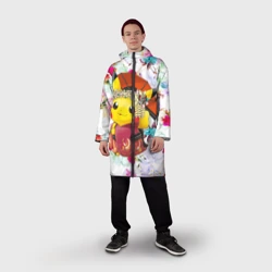 Дождевик унисекс 3D Пикачу   гейша - фото 2