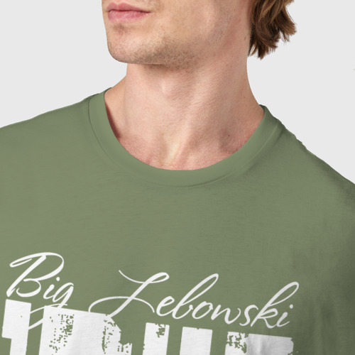 Мужская футболка хлопок Dude - Big Lebowski, цвет авокадо - фото 6