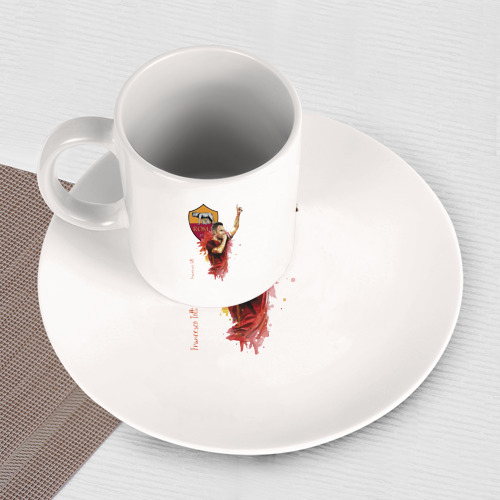 Набор: тарелка + кружка Francesco Totti - Roma - Italy - фото 3