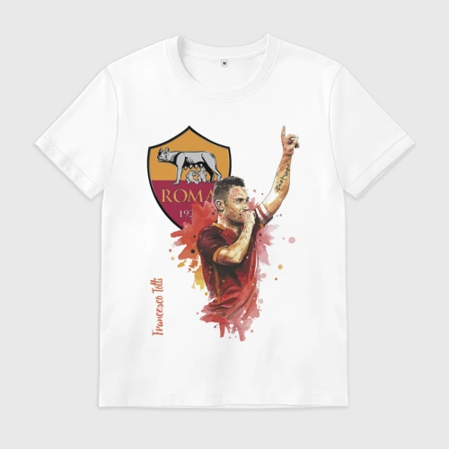 Мужская футболка хлопок Francesco Totti - Roma - Italy